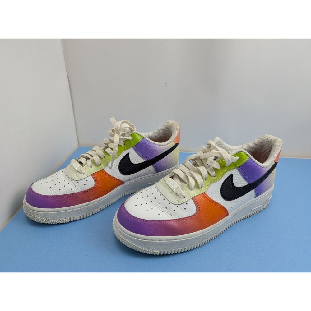 Nike Air Force 1 Low Shoes Womens Size 11 Multicolor Gradient Leather FD0801-100